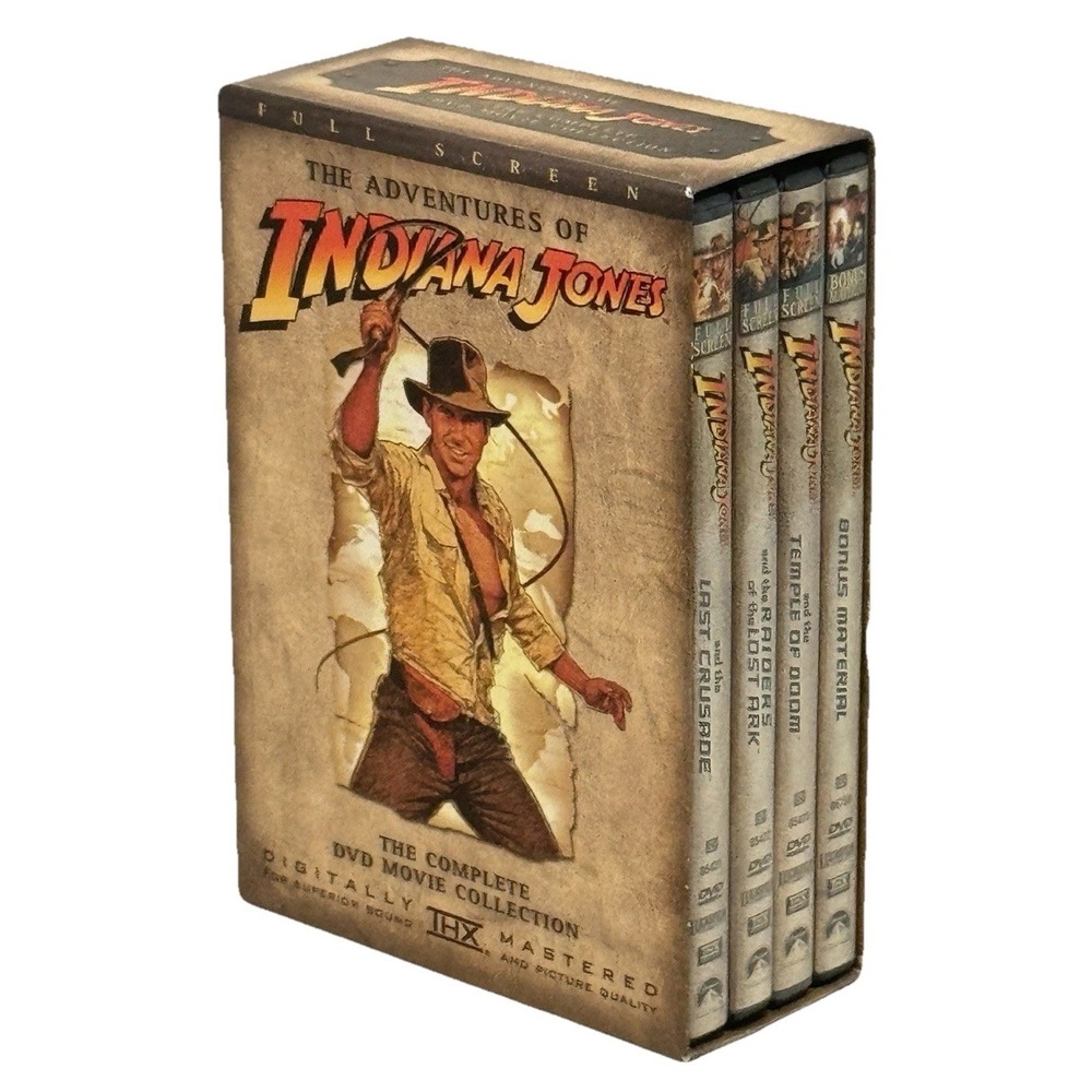 Indiana Jones The Adventures Complete 4-Disc‎ DVD Movie Collection Full Screen
